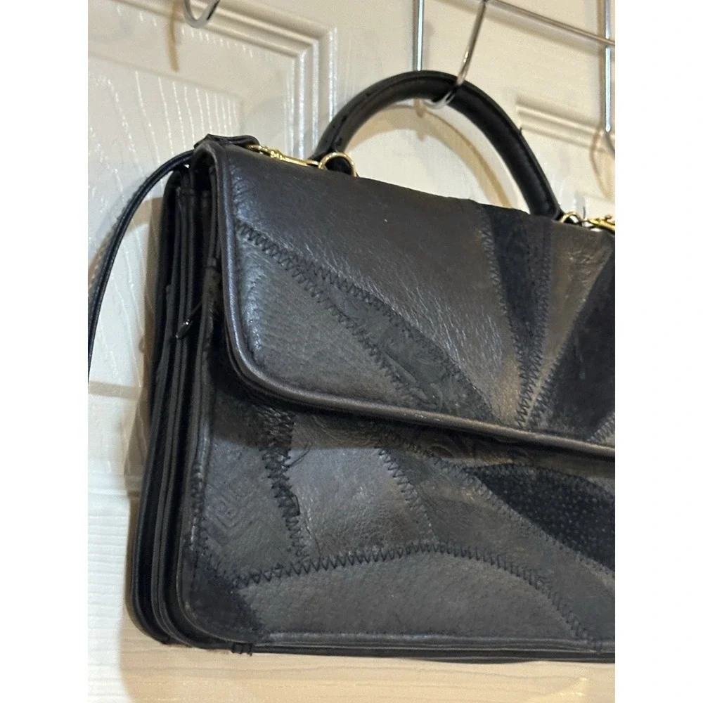 Vintage‎ Black Patchwork Purse